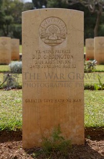 BEIRUT WAR CEMETERY - EDINGTON, DAVID DONALD CREE